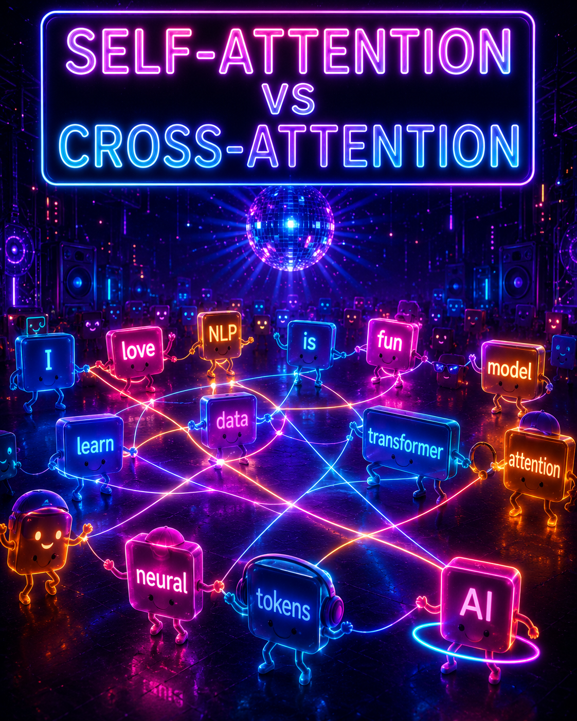 Self-Attention vs Cross-Attention Lab