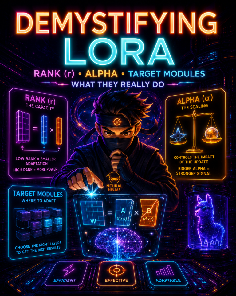 Demystifying LoRA: What Rank (r), Alpha, and Target Modules Actually Do