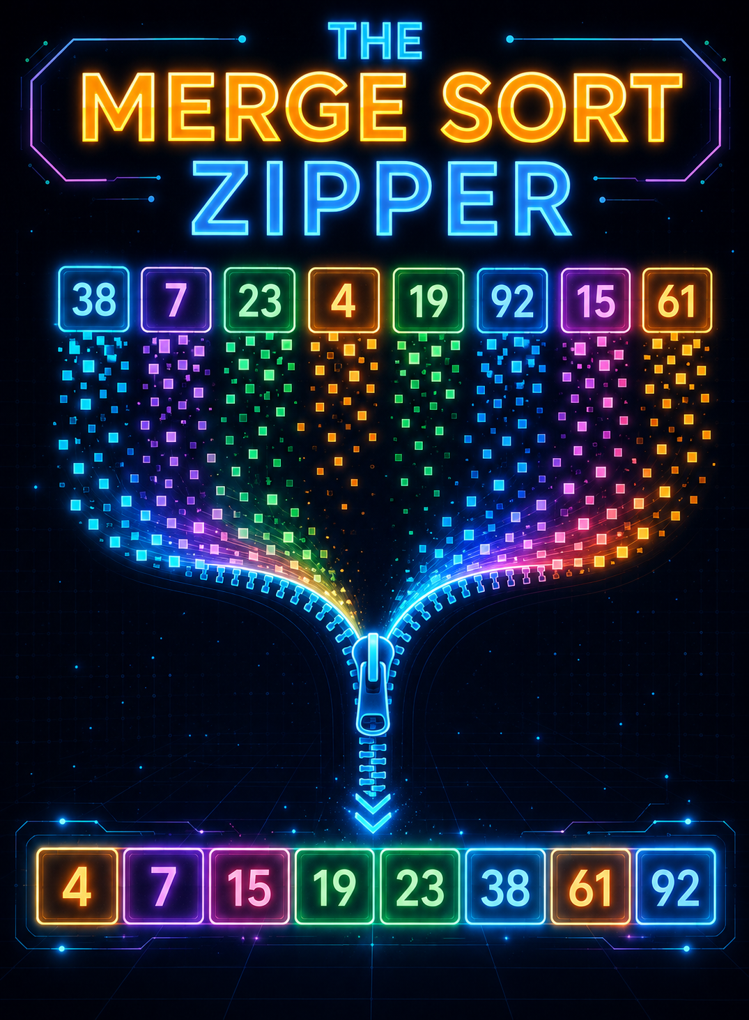 The Merge Sort Zipper