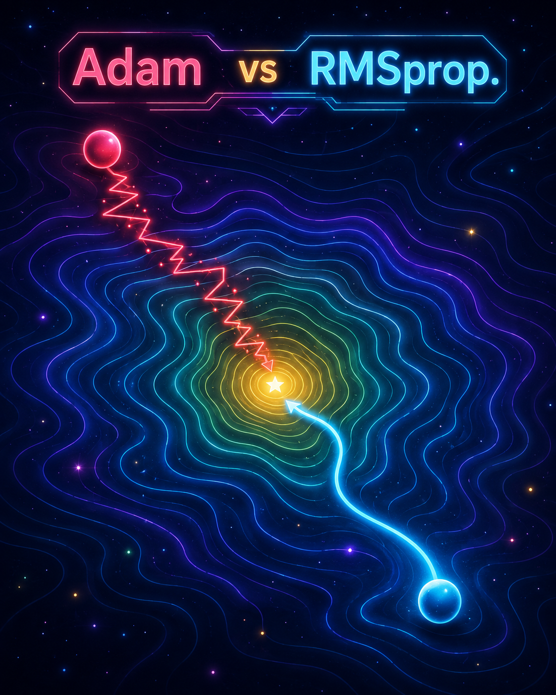 Adam vs RMSprop